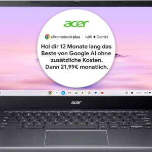 Acer Notebook »Chromebook Plus (CB514-4H-364N)«, 35,56 cm, / 14 Zoll, Intel, Core i3, UHD Graphics, 256 GB SSD