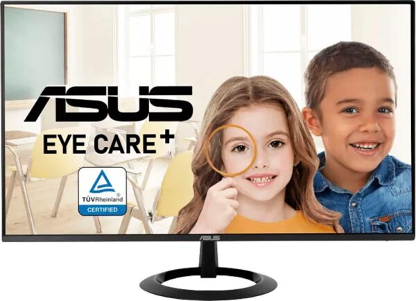 Der ASUS VZ27EHF Eye Care Gaming Monitor verfügt über ein 27 Zoll großes IPS-Panel mit Full HD-Auflösung (1920 x 1080)