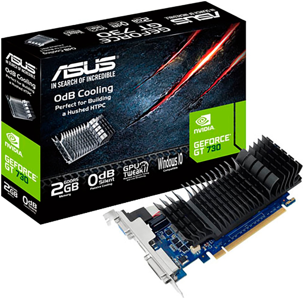 Die GT 730 ist eine hochwertige Grafikkarte von ASUS. Das speziell entwickelte