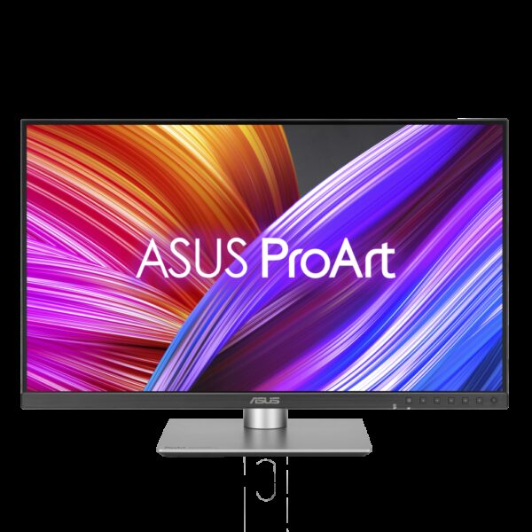 27-Zoll-QHD-Display (2560 x 1440) mit LEDHintergrundbeleuchtung und IPS-Panel mit 178° weitem Betrachtungswinkel. Internationaler Farbstandard 95% DCI-P3 und 100% sRGB breiter Farbraum