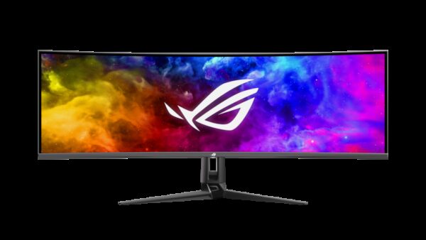 49-Zoll Curved Super-Ultrawide (5120 x 1440) QDOLED-Gaming-Monitor mit 144 Hz Bildwiederholrate und 0