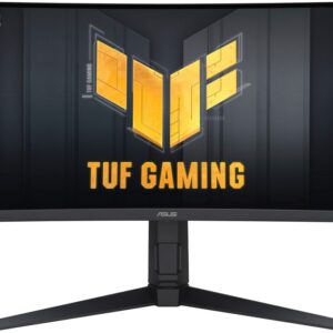 Der TUF Gaming VG34VQEL1A ist ein 34-Zoll Ultra Wide QHD (3440 x 1440) 1500R Curved Gaming Monitor mit einer Bildwiederholrate von 100 Hz und einer Reaktionszeit von 1 ms (MPRT) für extrem immersives Gameplay. Er verfügt über die exklusive ELMB-Technologie (Extreme Low Motion Blur) und AMD FreeSync™