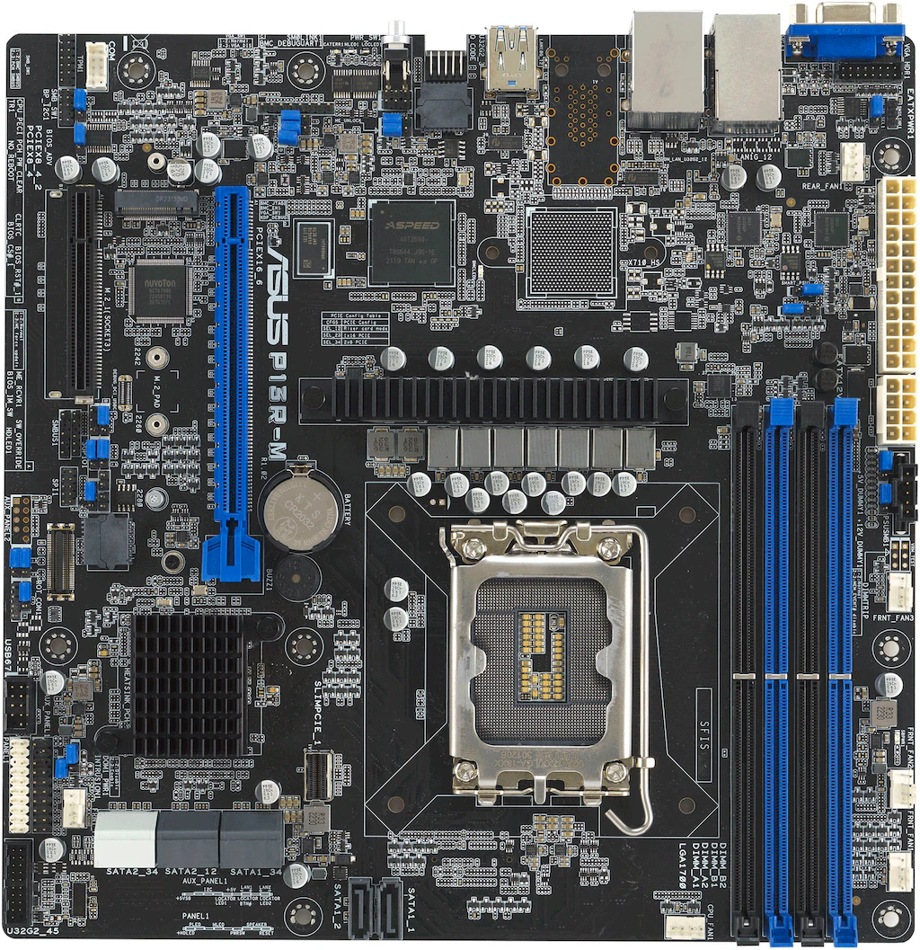 Das ASUS P13R-M Motherboard wurde entwickelt