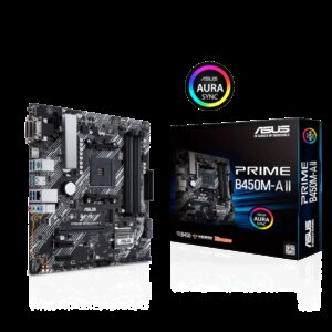 Die ASUS-Prime-B450-II-Serie-Mainboards bilden die stabile Grundlage für Ihr erstes Selbstbau-System und bieten gleichzeitig genug Möglichkeiten