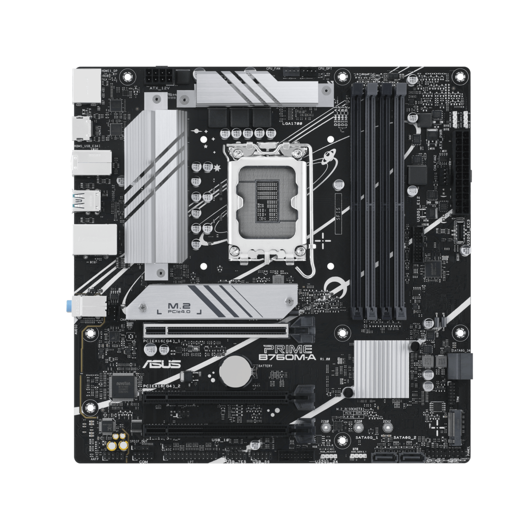 Intel® B760 (LGA 1700) mATX-Mainboard mit PCIe® 4.0