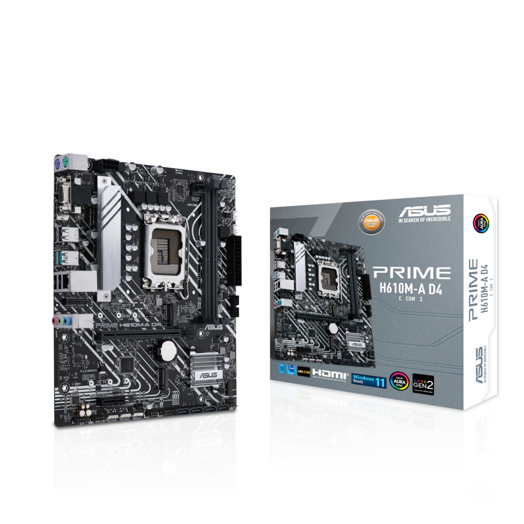 ASUS Prime H610M-A D4-CSM Business Mainboard Sockel Intel LGA 1700 (mATX