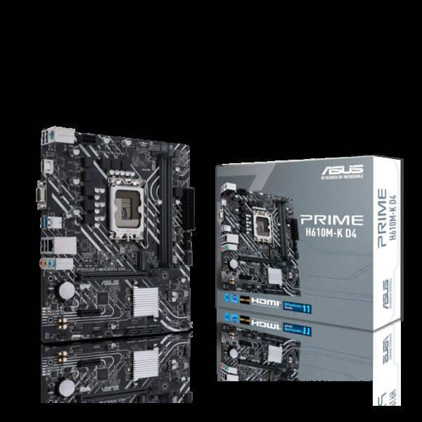 Intel® H610 (LGA 1700) micro-ATX Mainboard mit DDR4