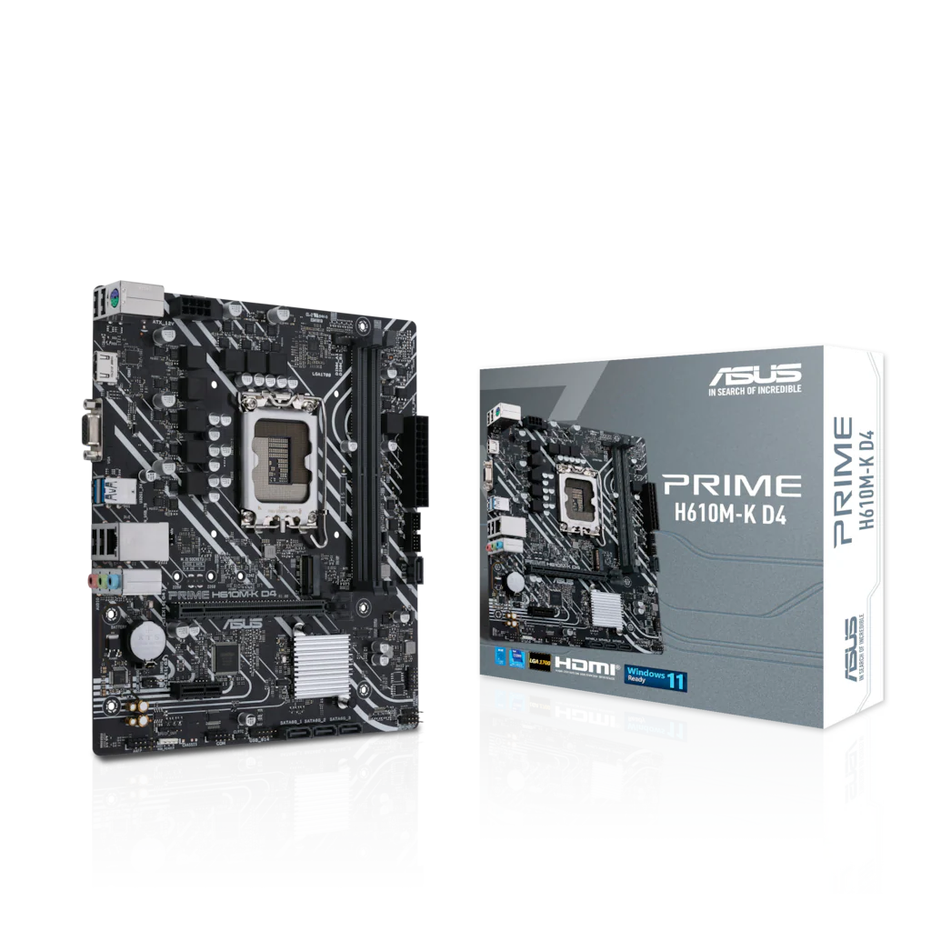 Intel® H610 (LGA 1700) micro-ATX Mainboard mit DDR4