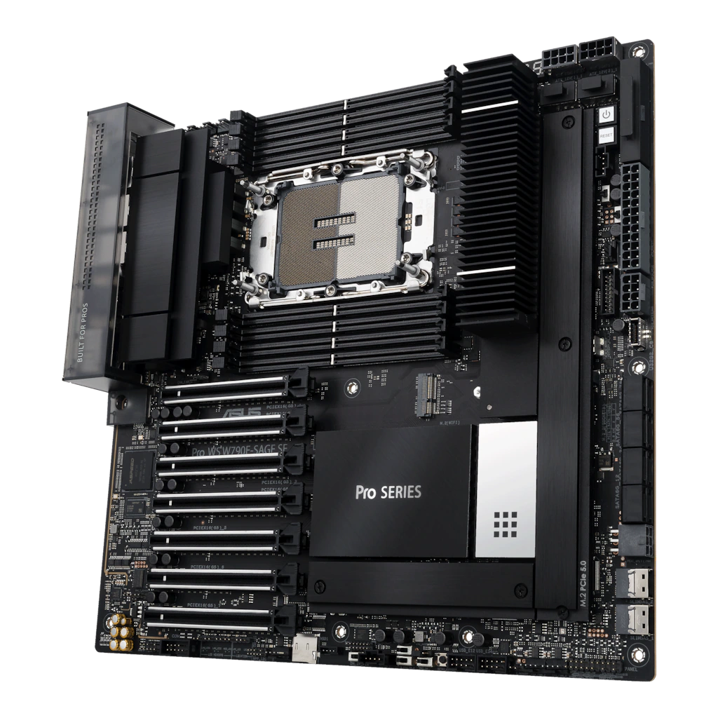 Das Workstation-Mainboard der Pro WS W790-Serie ist speziell auf Kreativprofis