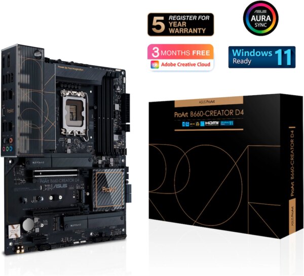 Das ProArt B660-Creator D4 ist ein erweitertes Motherboard