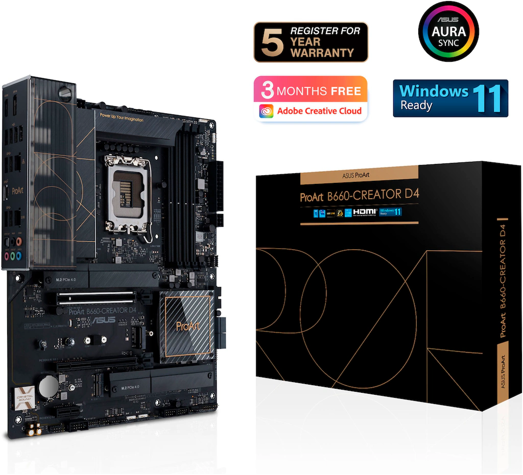 Das ProArt B660-Creator D4 ist ein erweitertes Motherboard