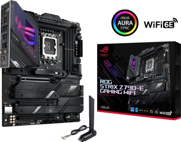 ASUS ROG STRIX Z790-E GAMING WIFI Intel® Z790 LGA 1700 ATX-Mainboard mit 18 + 1 Leistungsstufen