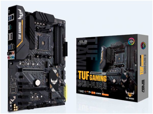 Das Motherboard der Marke ASUS besteht aus dem Chipsatz AMD B450