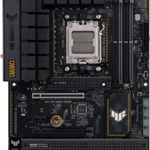 ASUS TUF GAMING B650-PLUS WIFI übernimmt alle wesentlichen Elemente des neuesten AM5-Sockels für AMD Ryzen™ Desktop-Prozessoren und kombiniert sie mit spielbereiten Funktionen und bewährter Haltbarkeit. Dieses Motherboard wurde mit Komponenten in Militärqualität