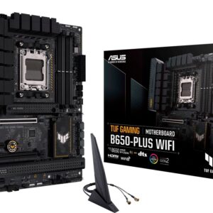 Das ASUS TUF GAMING B650-PLUS WIFI nimmt alle wesentlichen Elemente der neuesten AMD Ryzen 7000er Prozessoren auf und kombiniert sie mit spieletauglichen Funktionen und bewährter Haltbarkeit. Mit Komponenten in Militärqualität