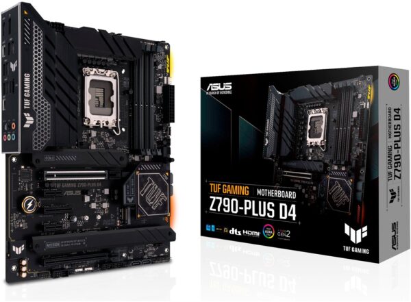 Das TUF GAMING Z790-PLUS D4 vereint alle wesentlichen Elemente der neuesten Intel® Prozessoren mit spieletauglichen Funktionen und bewährter Haltbarkeit. Mit Komponenten in Militärqualität