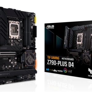 Das TUF GAMING Z790-PLUS D4 vereint alle wesentlichen Elemente der neuesten Intel® Prozessoren mit spieletauglichen Funktionen und bewährter Haltbarkeit. Mit Komponenten in Militärqualität