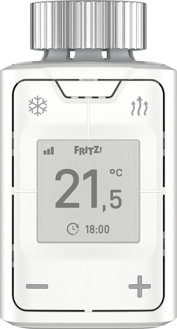 FRITZ!DECT 302 regelt komfortabel die Raumtemperatur und hilft dabei Energie zu sparen. Das funktioniert auch per Smartphone