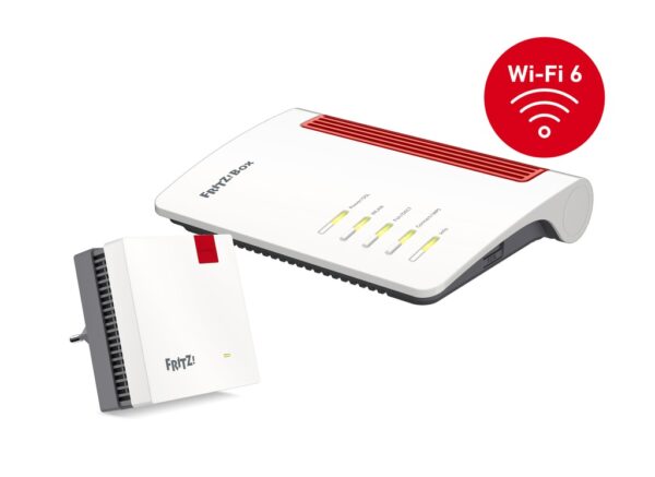 Mit der FRITZ!Box 7530 AX und dem FRITZ!Repeater 1200 AX schaffen Sie Ihr optimales Heimnetzwerk. Die FRITZ!Box 7530 AX mit innovativem Wi-Fi 6 (WLAN AX) bringt schnelles und stabiles WLAN ins Heimnetz. Der neue WLAN-Standard Wi-Fi 6 (WLAN AX) ist deutlich schneller