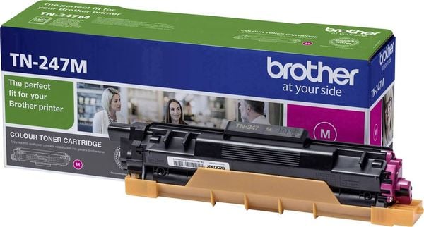 Die Original Brother TN-247M Tonerkartusche in Magenta und die Brother Drucker wurden aufeinander so abgestimmt