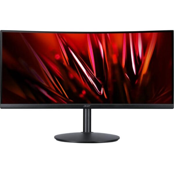 Acer Nitro XZ342CUS3bmiipphx - Gaming-MonitorDer Acer Nitro XZ342CUS3bmiipphx in Schwarz bietet ein beeindruckendes 34 Zoll (86 cm) UWQHD Display mit einer Auflösung von 3440 x 1440 Pixeln. Mit einer Reaktionszeit von nur 1 ms und einer Bildwiederholungsrate von 180 Hz ist er ideal für Gamer