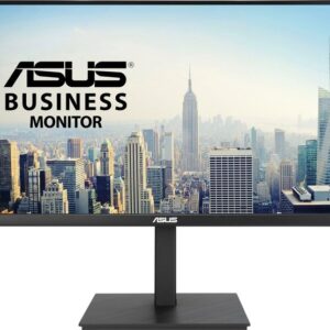 Der ASUS VA27ACFSN ist ein 27 Zoll QHD (2560 x 1440) Docking-Monitor mit einem rahmenlosen IPS-Panel für Weitwinkelbetrachtung