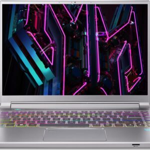 Acer Predator Triton 14 PT14-51 - Intel Core i7 13700H - Win 11 Home - GeForce RTX 4070 - 32 GB RAM - 512 GB SSD - 35.6 cm (14) IPS 2560 x 1600 (WQXGA) @ 250 Hz - 802.11a/b/g/n/ac/ax (Wi-Fi 6E) - glitzernd silberfarben - kbd: Deutsch (NH.QLQEG.009)