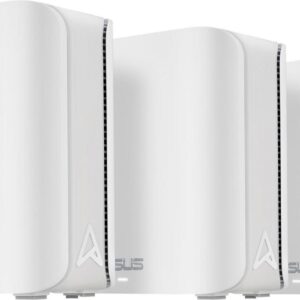 ASUS ZenWiFi BD4 - WLAN-System - (3 Router) - bis zu 604 m² - Netz 1GbE, Wi-Fi 7, 2.5GbE, 5GbE - Wi-Fi 7 - Dual-Band (90IG0960-MO3C40)