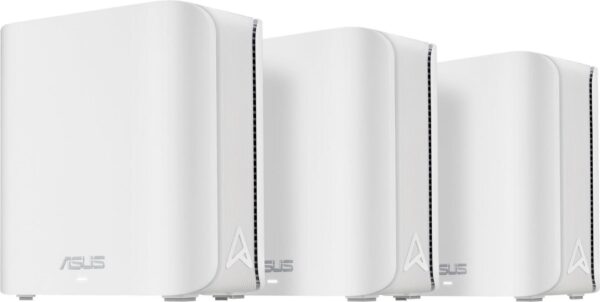 ASUS ZenWiFi BD4 - WLAN-System - (3 Router) - bis zu 604 m² - Netz 1GbE, Wi-Fi 7, 2.5GbE, 5GbE - Wi-Fi 7 - Dual-Band (90IG0960-MO3C40)