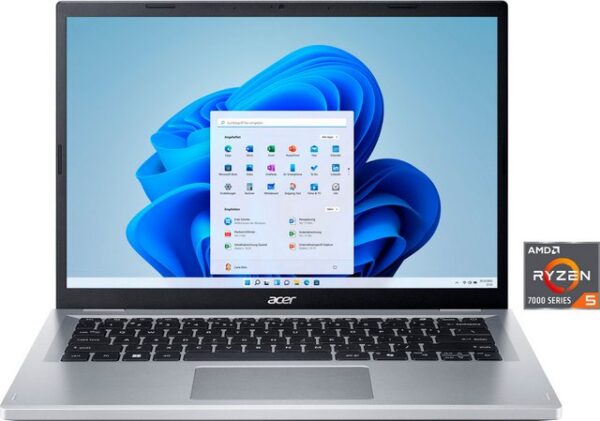 Handliches Notebook mit schlauem Betriebssystem Das Notebook AG14-21P-R2TF wurde von Acer entwickelt. Windows 11 Home (64 Bit) ist als Betriebssystem vorinstalliert
