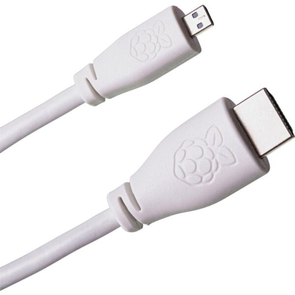 Überblick Schwarzes Kabel mit 2.00 m Länge Vernickelte Stecker Liefert Auflösungen bis zu 4K @ 60 Hz RoHS-konform Beschreibung Das offizielle Raspberry Pi® Micro HDMI zu HDMI (A / M) Kabel für Raspberry Pi® 4 B Eigenschaften 3 MOhm 300 V/DC Isolation - hält 300 V/DC für 0