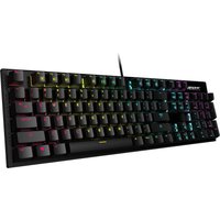 Die Gaming-Tastatur AORUS K1 von GIGABYTE besticht durch ihren Neonpunk-Stil mit hochwertig schimmernden Metallen und futuristischer Ästhetik. Die Cherry MX Red Switches bieten eine überlegene Tastenreaktion sowie optimierte Betätigungskraft. Der reduziert