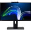 Acer B8 Monitor, B248Y, Schwarz TFT-Monitor (1920 x 1080 px, Full HD, 4 ms Reaktionszeit, 75 Hz, IPS, Kamera, Lautsprecher, HDR, Kopfhörerbuchse, Höhenverstellbar) – Bild 2