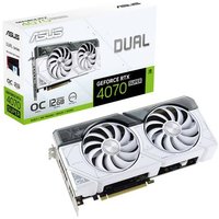 Asus Grafikkarte Nvidia GeForce RTX 4070 Super WHITE OC 12GB GDDR6X-RAM PCIe x16 HDMI®, DisplayPort