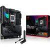 ein PCIe-4.0-x16-Slot (x8 Lanes) und ein PCIe-4.0-x16-Slot (x4 Lanes). Außerdem verfügt das ASUS ROG STRIX X870-F GAMING WIFI über 8-Kanal-Sound