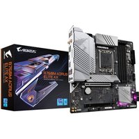 Das GIGABYTE B760M AORUS ELITE AX Mainboard basiert auf dem Intel®-B760-Chipsatz und unterstützt Intel®-Prozessoren für den Sockel 1700. Es verfügt über vier DDR5-DIMM-Slots im Dual-Channel-Betrieb für bis zu 192 GB Arbeitsspeicher. Zur weiteren Ausstattung des GIGABYTE B760M AORUS ELITE AX gehören ein PCIe-4.0-x16-Slot und ein PCIe-3.0x16-Slot. Außerdem verfügt das GIGABYTE B760M AORUS ELITE AX über 8-Kanal-Sound