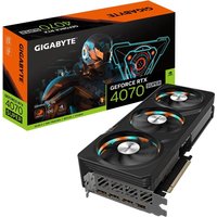 Hauptmerkmale Prozessor Grafikprozessorenfamilie NVIDIA GPU GeForce RTX 4070 SUPER Maximale Auflösung 7680 x 4320 Pixel CUDA Ja Parallele Verarbeitungstechnologie Nicht unterstützt Maximale Displays pro Videokarte 4 Speicher Separater Grafik-Adapterspeicher 12 GB Grafikkartenspeichertyp GDDR6X Breite der Speicherschnittstelle 192 Bit Speichertaktfrequenz 21000 MHz Speicherbandbreite (max.) 21 GB/s Anschlüsse und Schnittstellen Schnittstelle PCI Express 4.0 Anzahl HDMI-Anschlüsse 1 Anzahl DisplayPort Anschlüsse 3 HDMI-Version 2.1a DisplayPorts-Version 1.4a Leistungen TV Tuner integriert Nein DirectX-Version 12 Ultimate OpenGL-Version 4.6 Dual-Link-DVI Nein Design Kühlung Aktiv Kühltechnik GIGABYTE WINDFORCE 3X Anzahl Lüfter 3 Lüfter Formfaktor Full-Height/Full-Length (FH/FL) Produktfarbe Schwarz Energie Min. Systemstromversogung 700 W Zusätzliche Stromanschlüsse 1x 16-pin Gewicht und Abmessungen Tiefe 300 mm Höhe 57