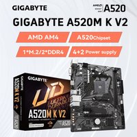 GIGABYTE A520M K V2 Motherboard AMD AM4 For Ryzen 3/4/5 Series CPU DDR4 64GB PCI-E 3.0 16X SATA3.0