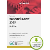 - Software ESD-Lizenzen  - Lexware Zusatzlizenz 2025 für 5 User - 1 Device. ABO - ESD -DownloadESD