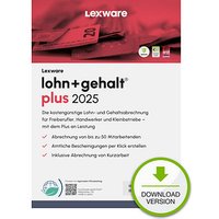 Mit der LEXWARE lohn+gehalt plus 2025 Software Vollversion (Download-Link) wird Ihre Lohn- und Gehaltsabrechnung zum KinderspielOb Netto- oder Bruttobezüge