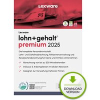 Unkompliziert und benutzerfreundlich: LEXWARE lohn+gehalt premium 2025 Software Vollversion (Download-Link)Mit der LEXWARE lohn+gehalt premium 2025 Software Vollversion (Download-Link) widmen Sie sich zuverlässig der Lohn- und Gehaltsabrechnung. Verschiedene Bezüge eines Mitarbeiters werden übersichtlich dargestellt