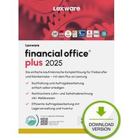 Unkompliziert und benutzerfreundlich: LEXWARE financial office plus 2025 Software Vollversion (Download-Link)Für einen reibungslosen Ablauf Ihrer Buchhaltung