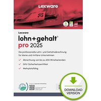 Für eine einfache Bearbeitung Ihrer Lohn- und Gehaltsabrechnung – mit der LEXWARE lohn+gehalt pro 2025 Software Vollversion (Download-Link)Mit der LEXWARE lohn+gehalt pro 2025 Software Vollversion (Download-Link) widmen Sie sich zuverlässig der Lohn- und Gehaltsabrechnung. Verschiedene Bezüge eines Mitarbeiters werden übersichtlich dargestellt